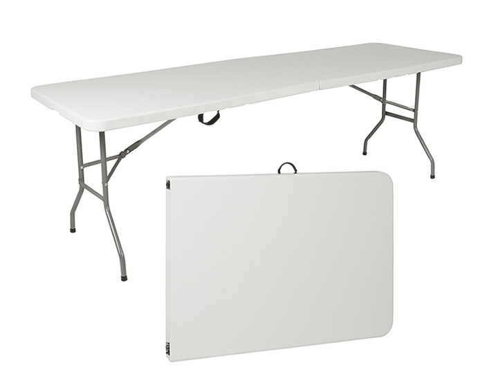 Folding Table 8' with Carry Handle - Booth Accessory
