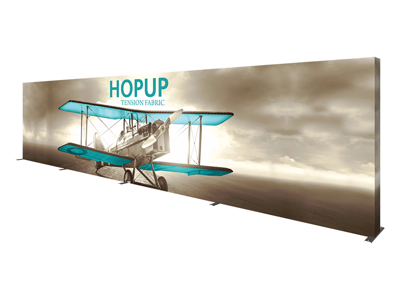 Hop-Up 30' FULL Graphic Display - Straight 12x3 - Backwall / Inline Display