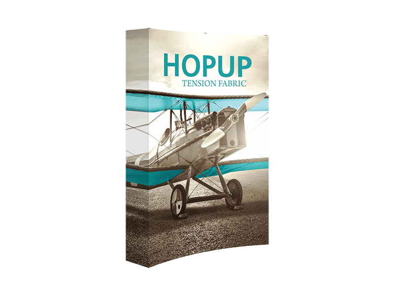 Hop-Up 6' FULL Graphic Display - Curved 2x3 - Backwall / Inline Display
