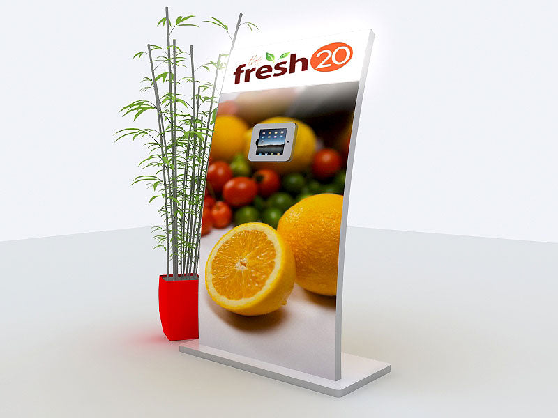 Tablet Kiosk Lightbox Display Stand - iPad / Android MOD-1362 (36x79)