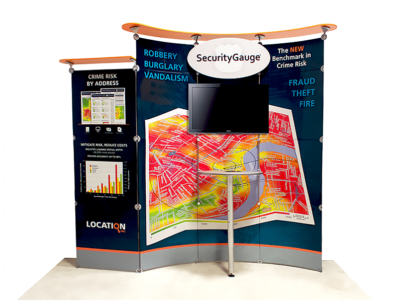 Lite Modular 8' Inline Exhibit LM-8G - Backwall / Inline Display