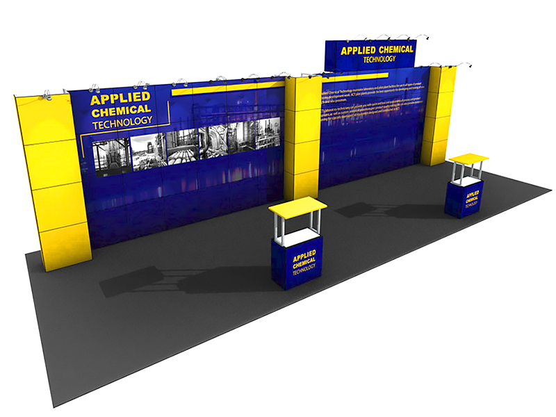 MultiQuad Modular 30' Exhibit MQ-30A - Backwall / Inline Display