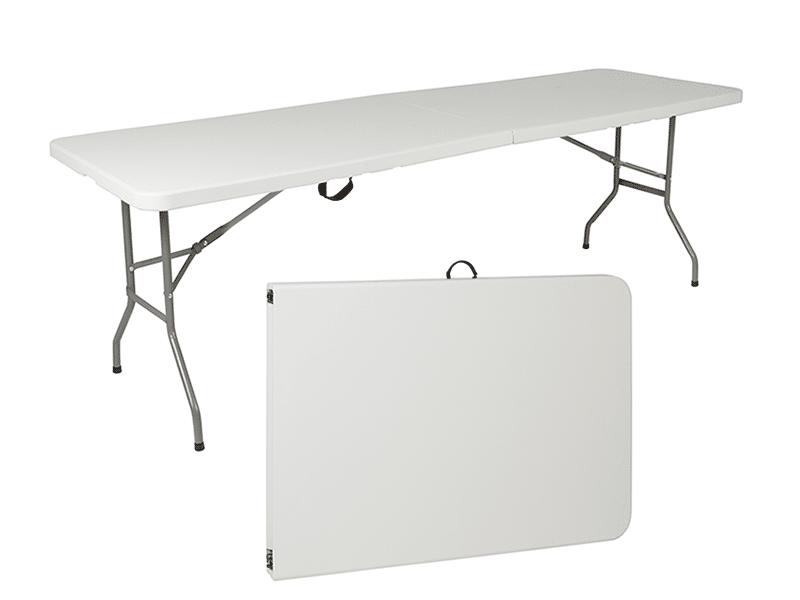 Folding Table 8' with Carry Handle - Booth Accessory