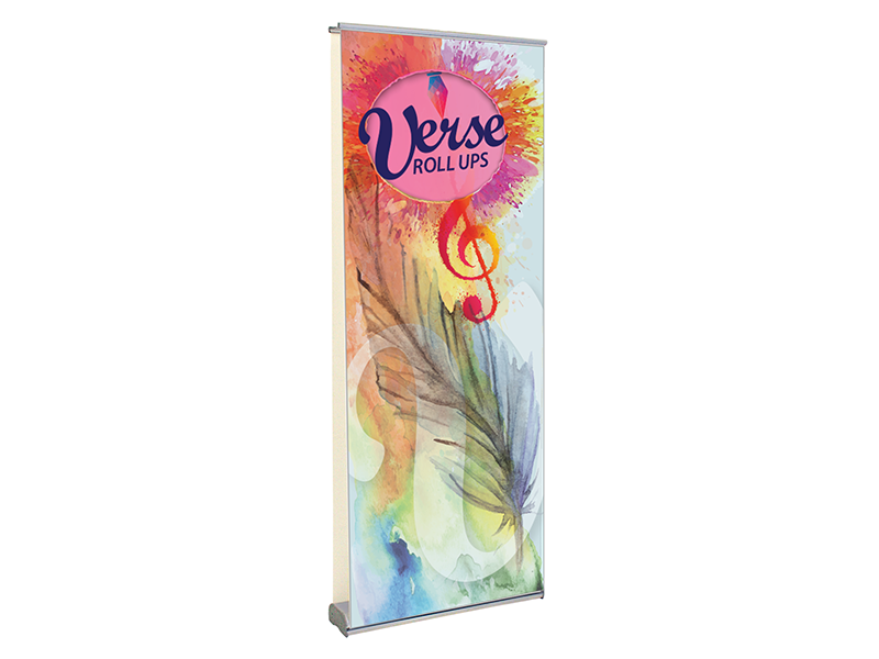 Verse-2 Rollup 31" x 83" Retractable Banner Stand Double-Sided Display for Trade Shows - ExpoTrade Exhibits