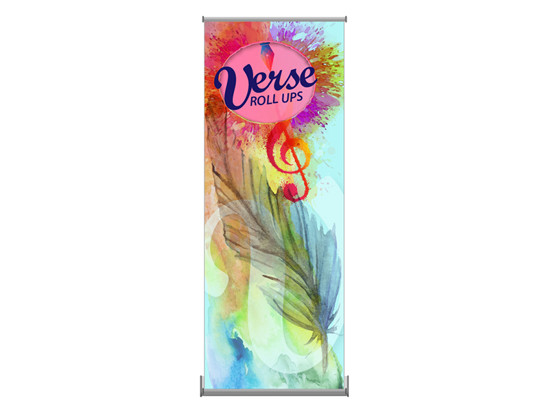 Verse-2 Rollup 31x83 Banner Stand – Double Sided - Banner Stand