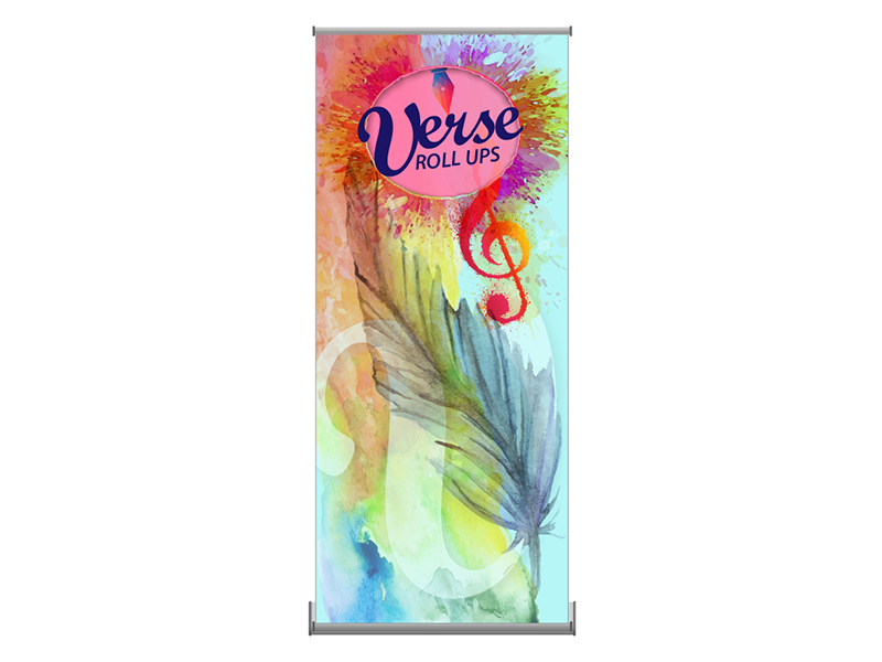 Verse-2 Rollup 35x83 Banner Stand – Double Sided - Banner Stand