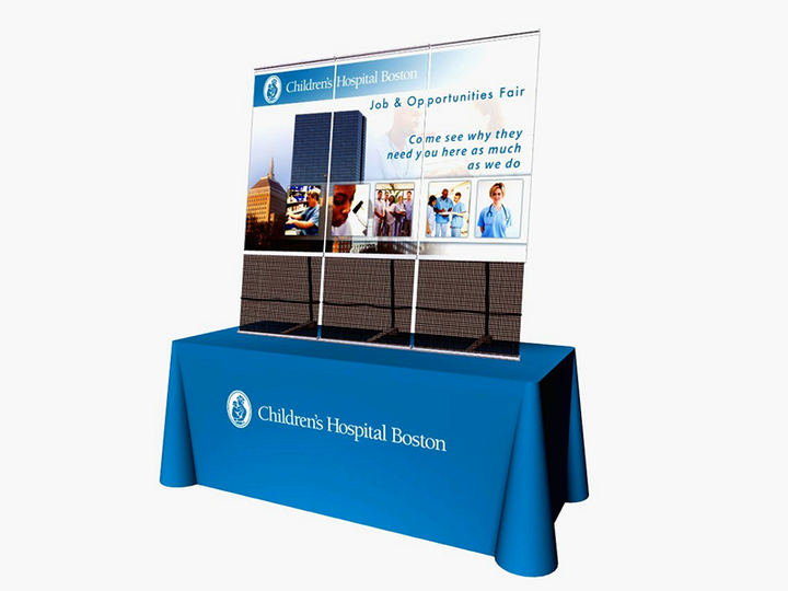 Concierge Tabletop Banner Brochure Holder - 3 Unit KIT - Tabletop Display