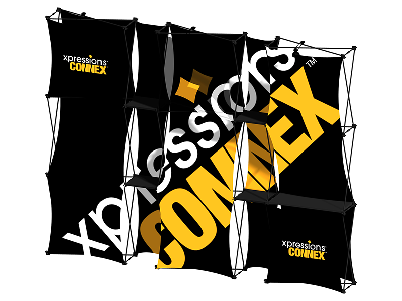 ConneX 10' Tension Fabric Pop Up Display - KIT D - Backwall / Inline Display