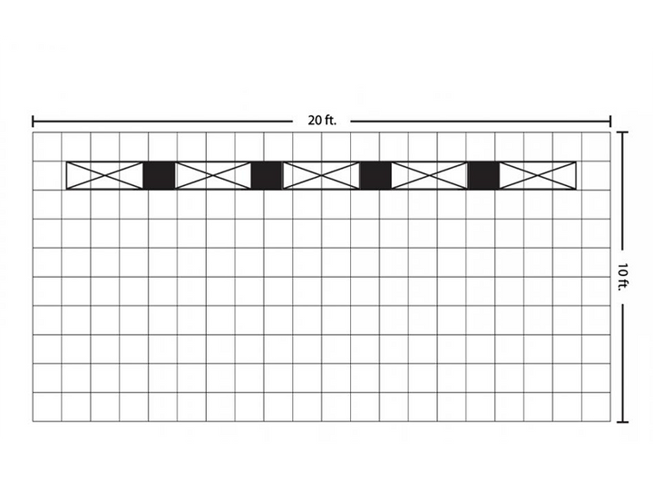 ConneX 20' Tension Fabric Pop Up Display - KIT A - Backwall / Inline Display