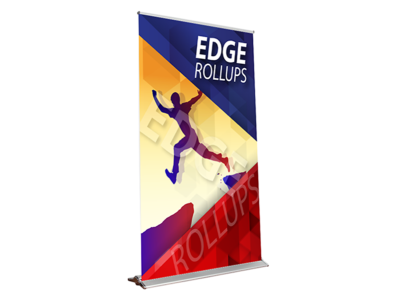 Edge Rollup 59" x 83" Retractable Banner Stand Display for Trade Shows - ExpoTrade Exhibits