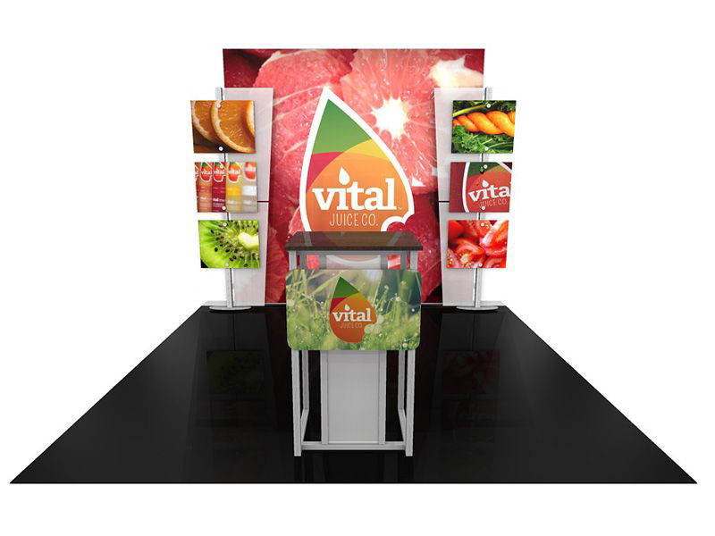 eSmart Hybrid 10' Inline Exhibit - KIT ECO-1062 - Backwall / Inline Display