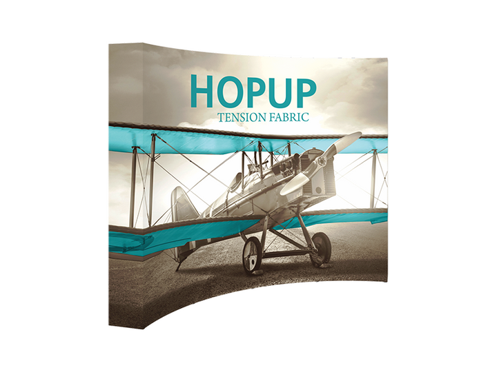 Hop-Up 10' FULL Graphic Display - Curved 4x3 - Backwall / Inline Display