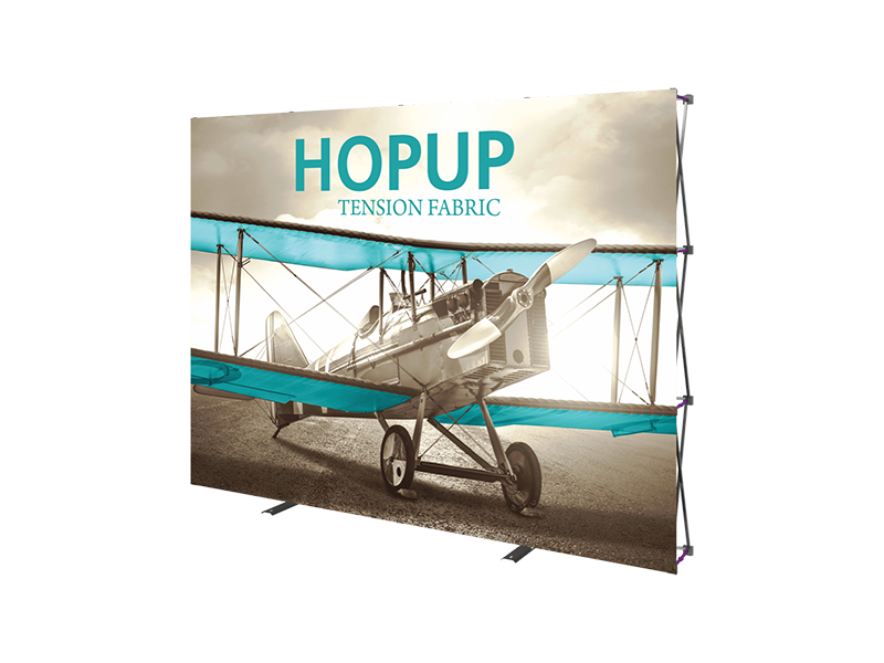 Hop-Up 10' FRONT Graphic Display - Straight 4x3 - Backwall / Inline Display