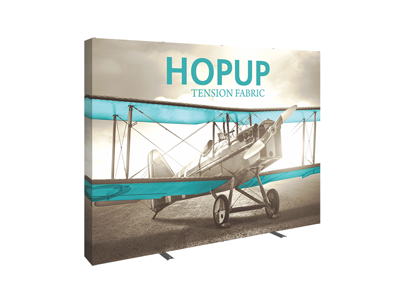 Hop-Up 10' FULL Graphic Display - Straight 4x3 - Backwall / Inline Display