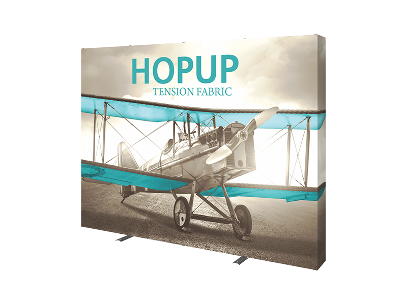 Hop-Up 10' FULL Graphic Display - Straight 4x3 - Backwall / Inline Display
