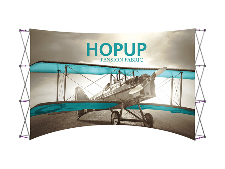 Hop-Up 15' FRONT Graphic Display - Curved 6x3 - Backwall / Inline Display