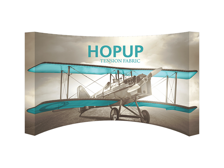 Hop-Up 15' FULL Graphic Display - Curved 6x3 - Backwall / Inline Display