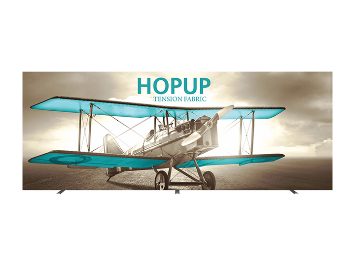 Hop-Up 20' FRONT Graphic Display - Straight 8x3 - Backwall / Inline Display