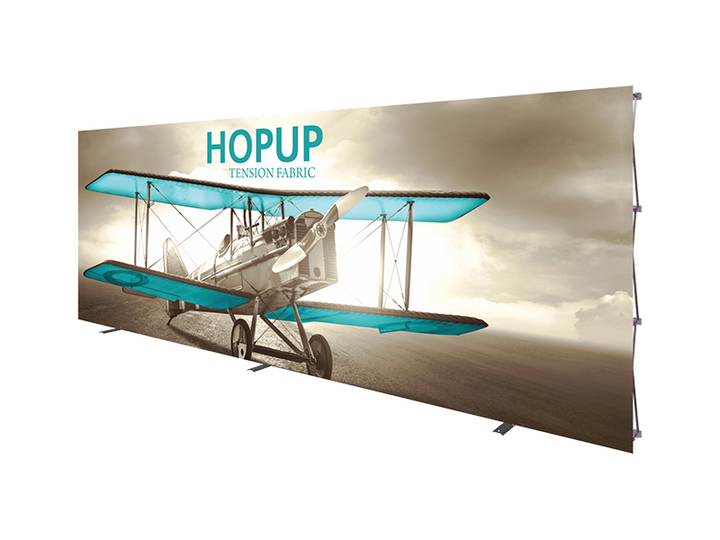 Hop-Up 20' FRONT Graphic Display - Straight 8x3 - Backwall / Inline Display