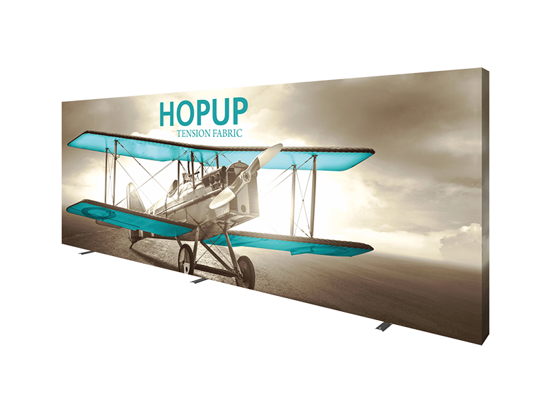 Hop-Up 20' FULL Graphic Display - Straight 8x3 - Backwall / Inline Display