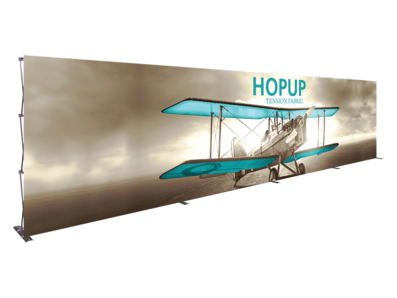 Hop-Up 30' FRONT Graphic Display - Straight 12x3 - Backwall / Inline Display