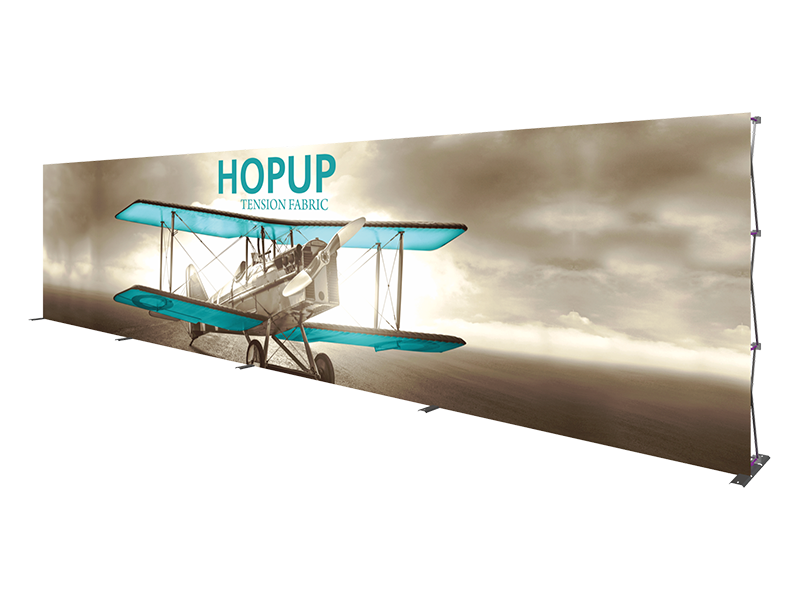 Hop-Up 30' FRONT Graphic Display - Straight 12x3 - Backwall / Inline Display