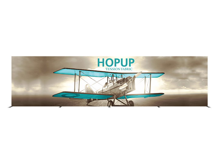 Hop-Up 30' FULL Graphic Display - Straight 12x3 - Backwall / Inline Display