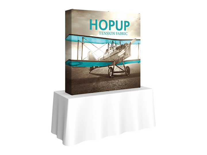 Hop-Up Tabletop 5' FULL Graphic - Straight 2x2 - Tabletop Display