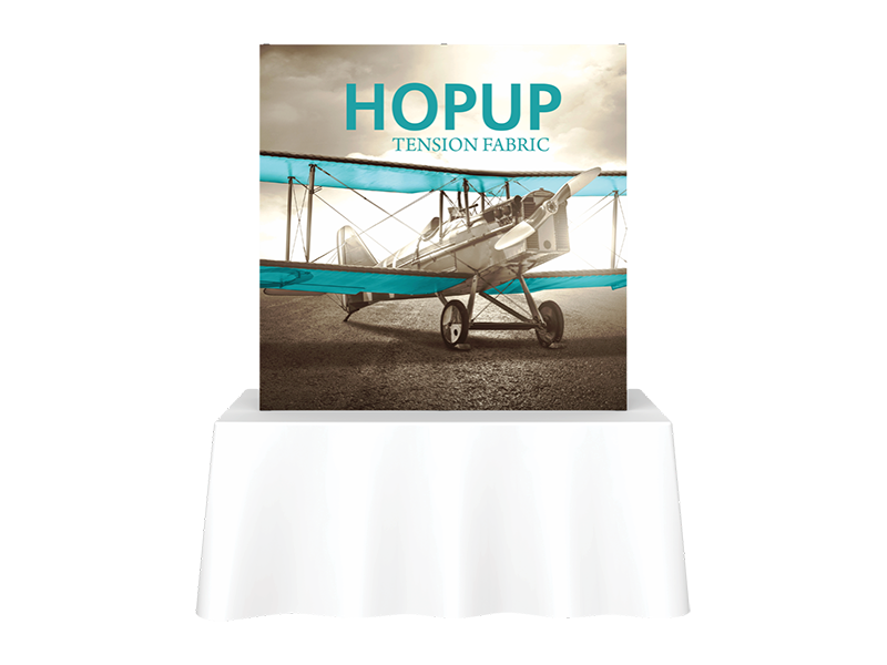 Hop-Up Tabletop 5' FULL Graphic - Straight 2x2 - Tabletop Display