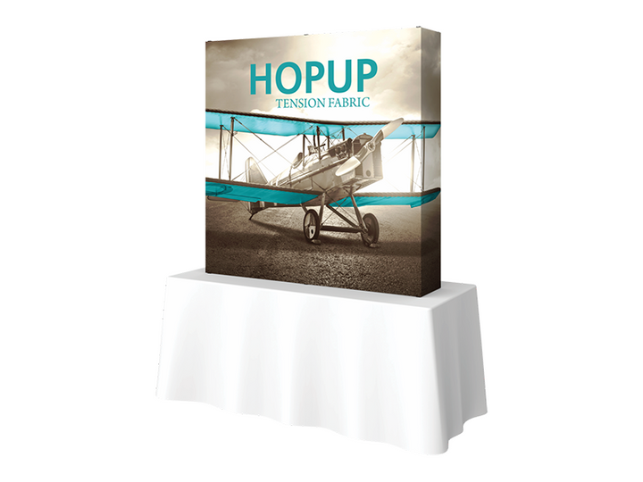 Hop-Up Tabletop 5' FULL Graphic - Straight 2x2 - Tabletop Display