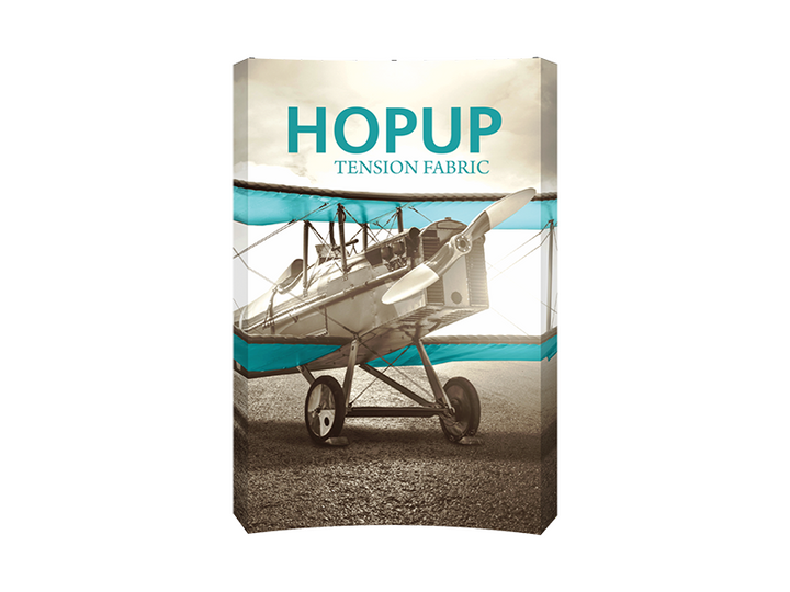 Hop-Up 6' FULL Graphic Display - Curved 2x3 - Backwall / Inline Display