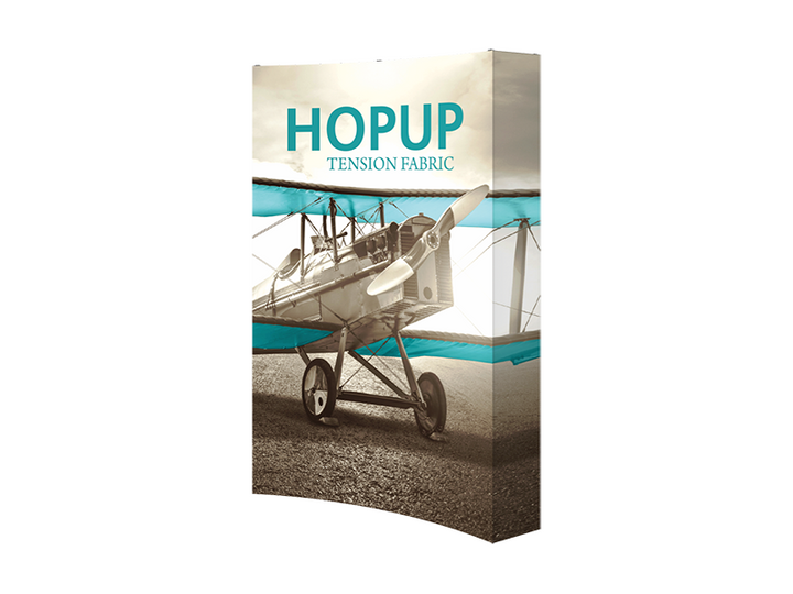 Hop-Up 6' FULL Graphic Display - Curved 2x3 - Backwall / Inline Display