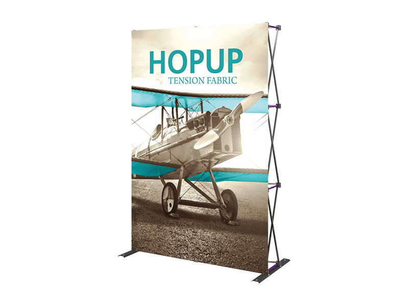 Hop-Up 6' FRONT Graphic Display - Straight 2x3 - Backwall / Inline Display