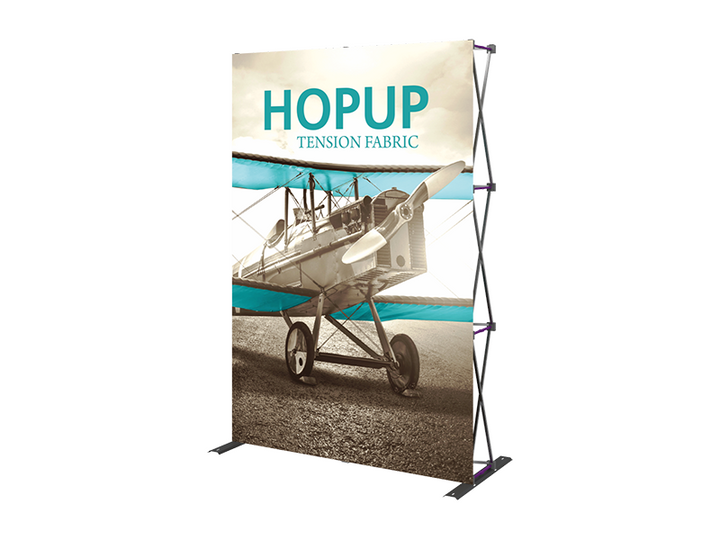 Hop-Up 6' FRONT Graphic Display - Straight 2x3 - Backwall / Inline Display