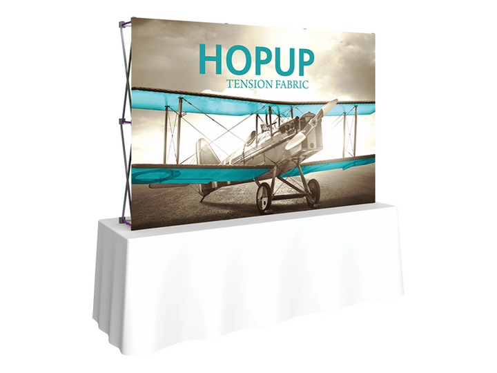 Hop-Up Tabletop 8' FRONT Graphic - Straight 3x2 - Tabletop Display