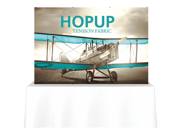 Hop-Up Tabletop 8' FRONT Graphic - Straight 3x2 - Tabletop Display