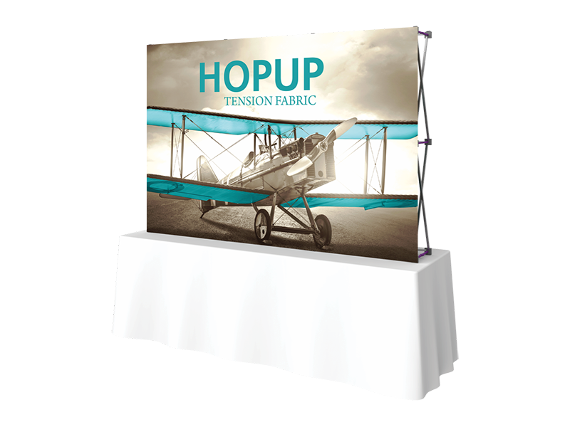 Hop-Up Tabletop 8' FRONT Graphic - Straight 3x2 - Tabletop Display