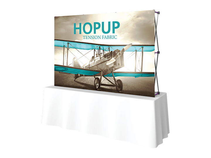 Hop-Up Tabletop 8' FRONT Graphic - Straight 3x2 - Tabletop Display