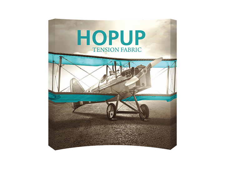 Hop-Up 8' FULL Graphic Display - Curved 3x3 - Backwall / Inline Display