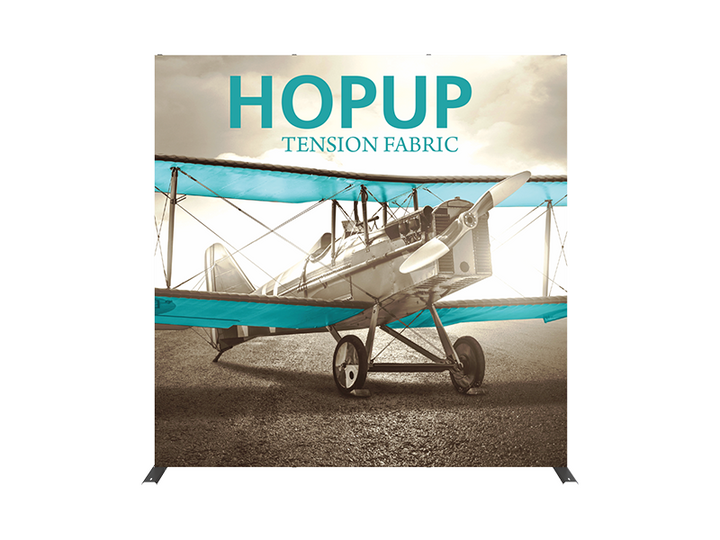 Hop-Up 8' FRONT Graphic Display - Straight 3x3 - Backwall / Inline Display