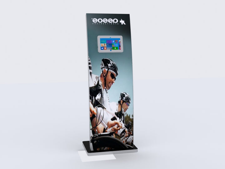 Tablet Kiosk Lightbox Display Stand - iPad / Android MOD-1363 (20x64)