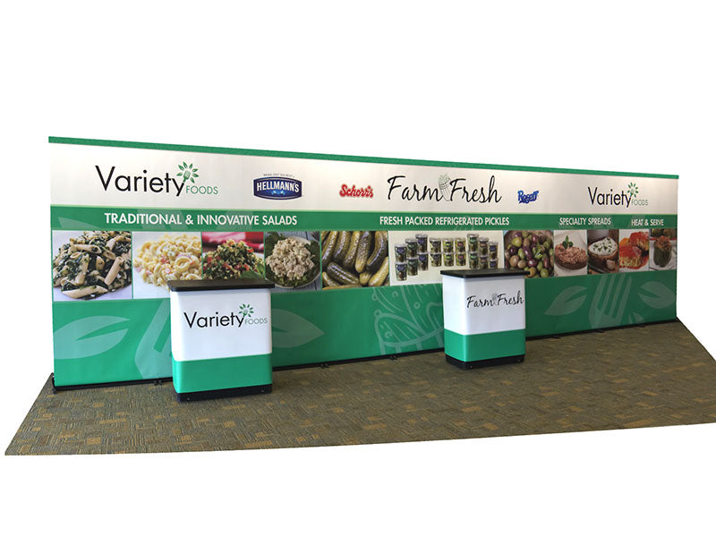 Link 30' Banner Backwall Kit 10A - Backwall / Inline Display