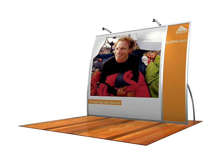 Magellan Hybrid 10' Inline Exhibit - Miracle KIT VK-1062 - Backwall / Inline Display