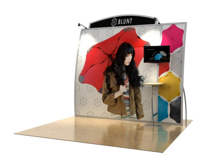 Magellan Hybrid 10' Inline Exhibit - Miracle KIT VK-1124 - Backwall / Inline Display