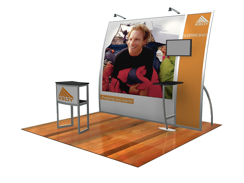 Magellan Hybrid 10' Inline Exhibit - Miracle KIT VK-1065 - Backwall / Inline Display