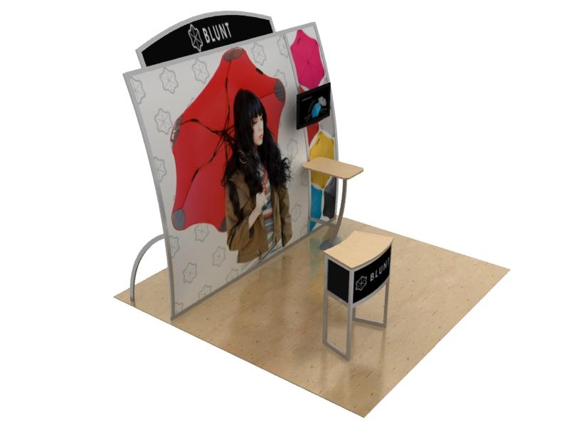 Magellan Hybrid 10' Inline Exhibit - Miracle KIT VK-1125 - Backwall / Inline Display