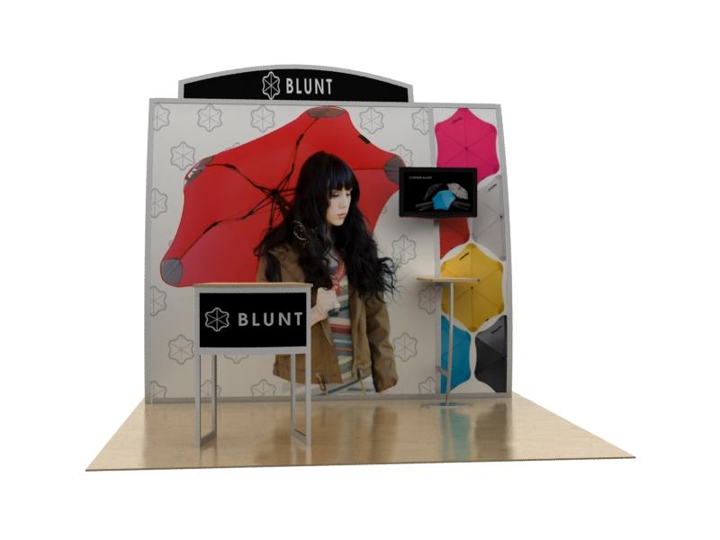 Magellan Hybrid 10' Inline Exhibit - Miracle KIT VK-1125 - Backwall / Inline Display