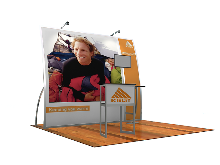 Magellan Hybrid 10' Inline Exhibit - Miracle KIT VK-1065 - Backwall / Inline Display