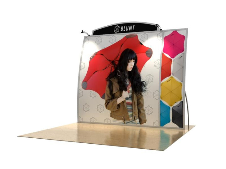 Magellan Hybrid 10' Inline Exhibit - Miracle KIT VK-1123 - Backwall / Inline Display