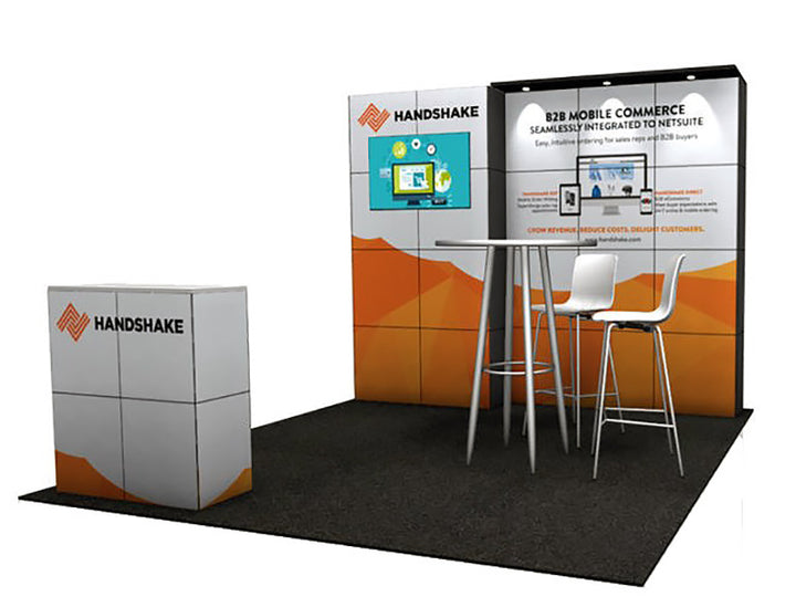 MultiQuad Modular 10' Exhibit MQ-10J - Backwall / Inline Display